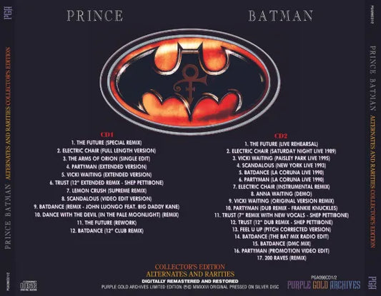 PRINCE / BATMAN ALTERNATES AND RARITIES COLLECTOR'S EDITION (2CD)