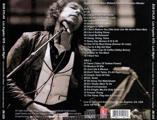 BOB DYLAN / Los Angeles 1978 Last Night (2CDR)
