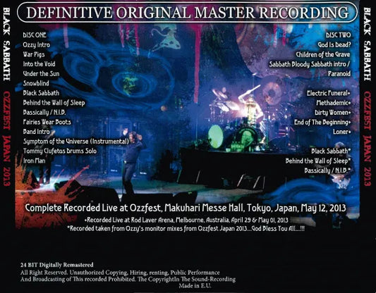 BLACK SABBATH / OZZFEST JAPAN 2013 (2CDR)
