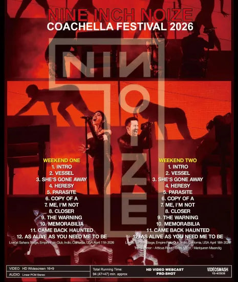 NINE INCH NOIZE / COACHELLA FESTIVAL 2026 (1BDR)