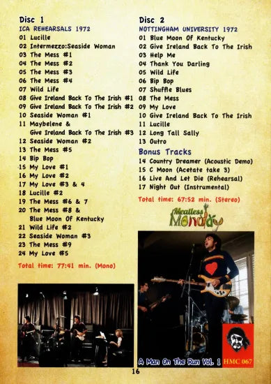 PAUL McCARTNEY / A MAN ON THE RUN VOL.1 TMOQ GAZETTE VOLUME 55 (2CD)