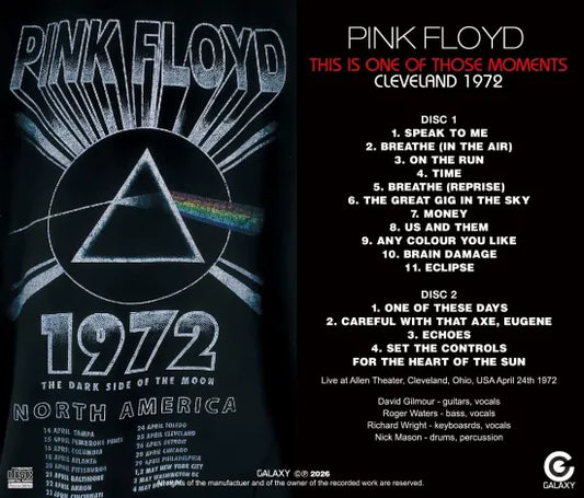 PINK FLOYD / THIS IS ONE OF THOSE MOMENTS CLEVELAND 1972 (2CDR)