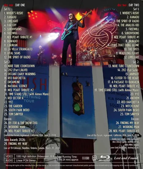 RUSH / FIFTY SOMETHING COMPLETE LA NIGHTS 2026 PT 1 1ST&2ND DAYS MULTI CAMERA ANGLES (2BDR)