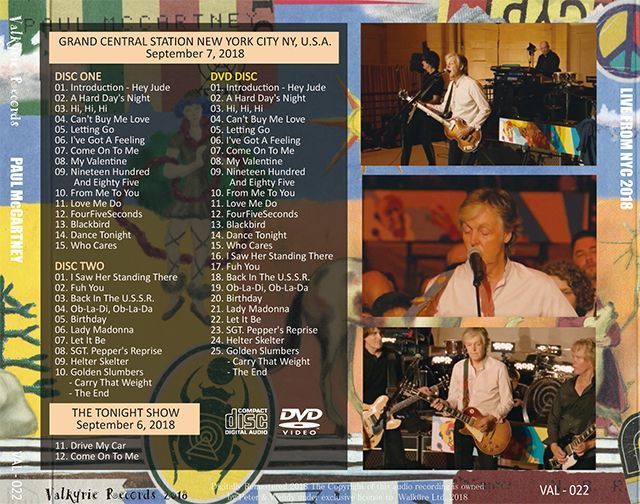 PAUL McCARTNEY / LIVE FROM NYC 2018 【2CD+DVD】
