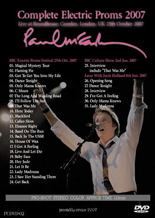 PAUL McCARTNEY / COMPLETE ELECTRIC PROMS 【1DVD】