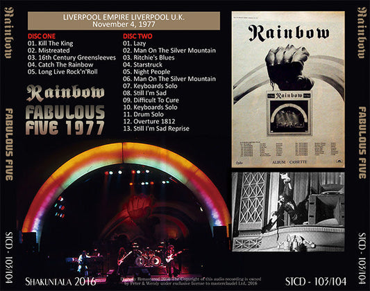 RAINBOW FABULOUS FIVE 1977 【2CD】