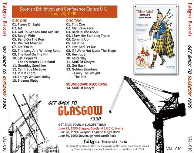 PAUL McCARTNEY / GET BACK TO GLASGOW 【2CD】