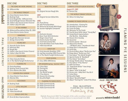 PAUL McCARTNEY / FLAMING PIE SESSIONS 【3CD】