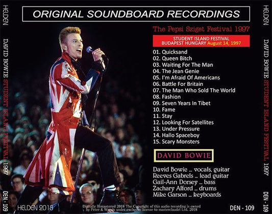 DAVID BOWIE / STUDENT ISLAND FESTIVAL 1997 【1CD】