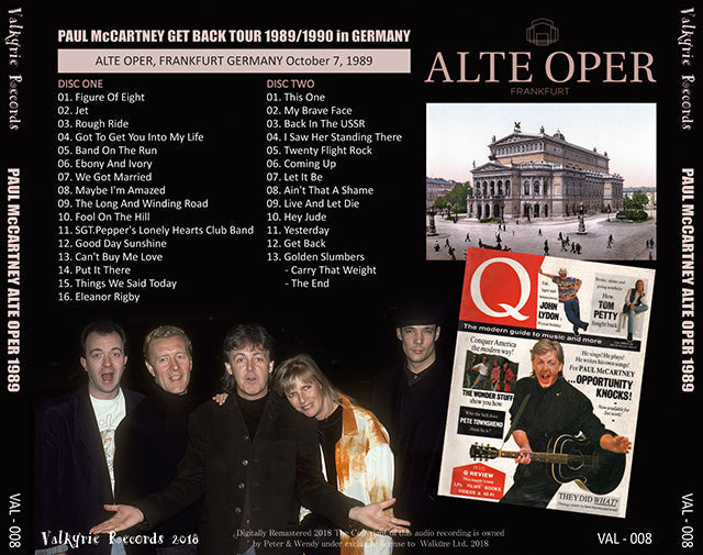 PAUL McCARTNEY / ALTE OPER 1989 【2CD】