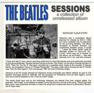 THE BEATLES / SESSIONS a collection of unreleased album 【2CD】
