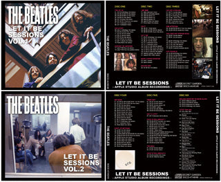 THE BEATLES / LET IT BE SESSIONS apple studio album recording 【6CD】