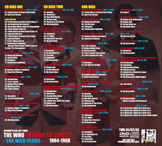 THE WHO / RAILWAY TO CIRCUS THE MOD YEARS 1964-1967 【2CD+DVD】