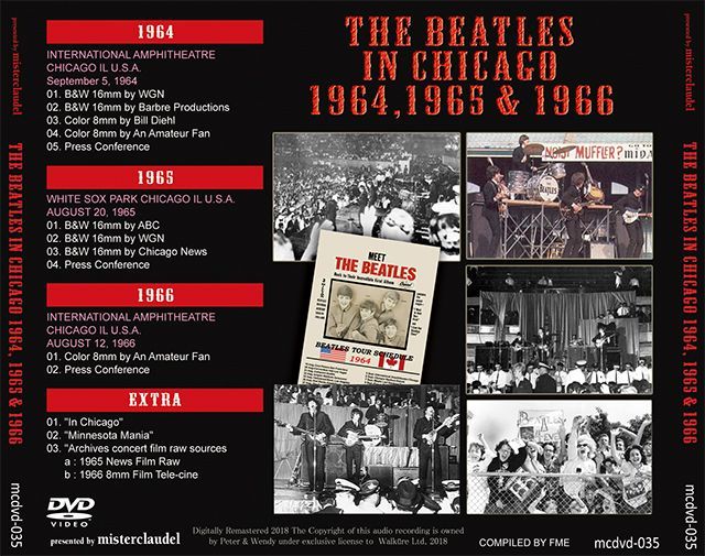 THE BEATLES / THE BEATLES IN CHICAGO 1964, 1965 & 1966 【DVD】