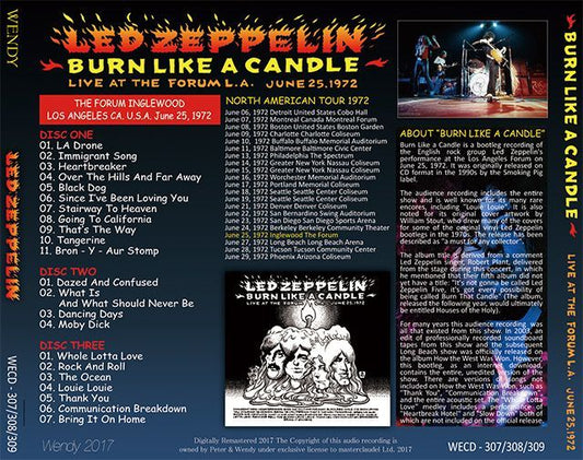 LED ZEPPELIN / BURN LIKE A CANDLE 【3CD】