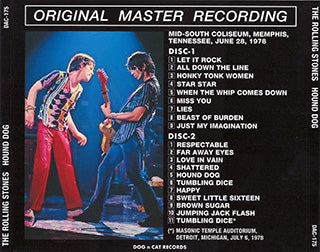 DAC-175 HOUND DOG - LIVE IN MEMPHIS 1978 【2CD】