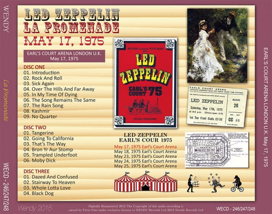 LED ZEPPELIN / EARL'S COURT May 17, 1975 【3CD】