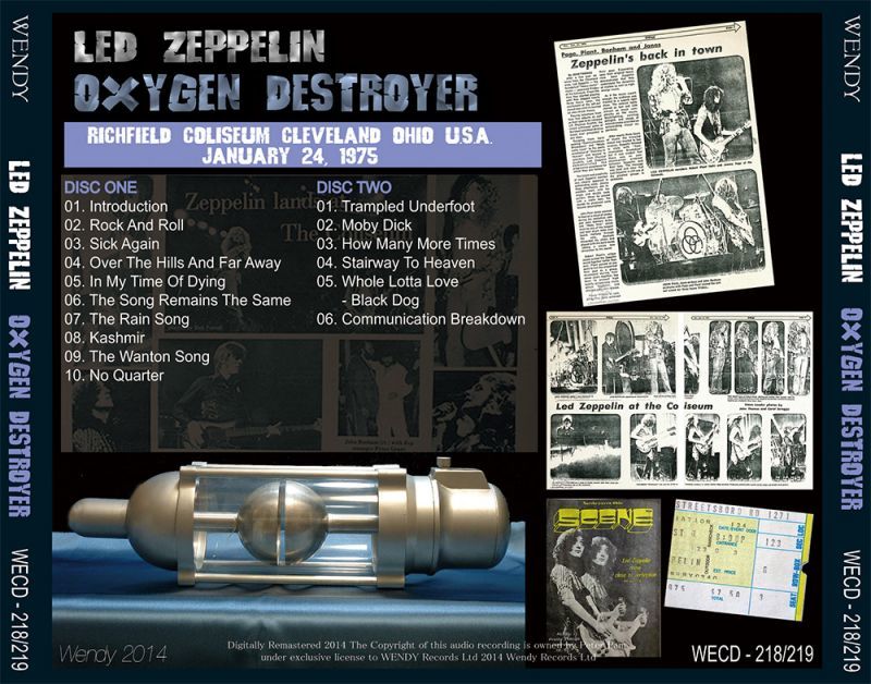 LED ZEPPELIN / OXYGEN DESTROYER 【2CD】