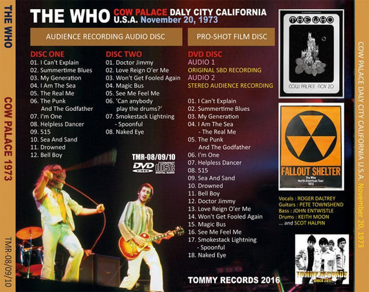 THE WHO / COW PALACE 1973 【2CD+DVD】