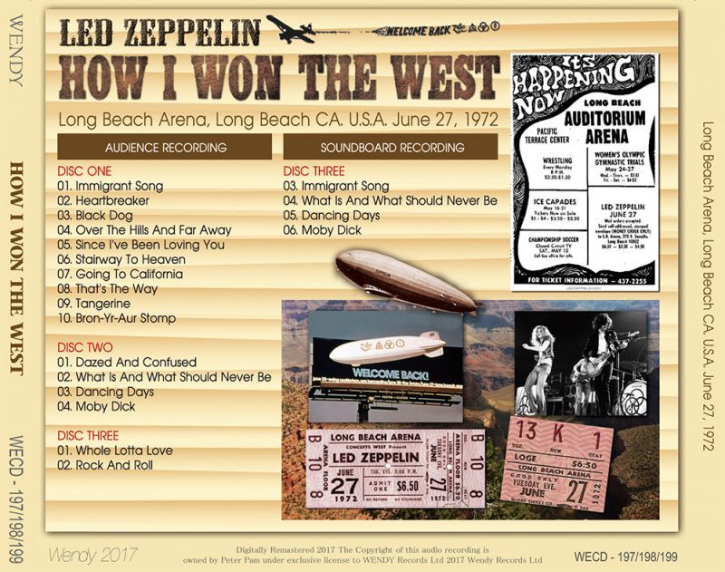 LED ZEPPELIN / HOW I WON THE WEST 【3CD】