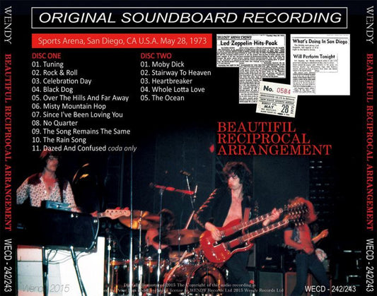 LED ZEPPELIN / BEAUTIFUL RECIPROCAL ARRANGEMENT 【2CD】