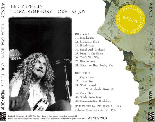 LED ZEPPELIN / TULSA SYMPHONY 【2CD】