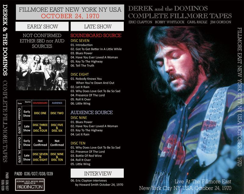 DEREK & THE DOMINOS / COMPLETE FILLMORE TAPES 【10CD】