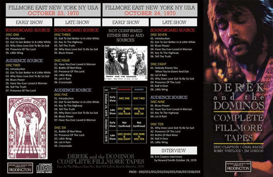 DEREK & THE DOMINOS / COMPLETE FILLMORE TAPES 【10CD】