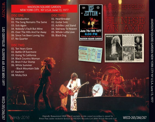 LED ZEPPELIN / GLINPSE AN AXE 1977 【3CD】