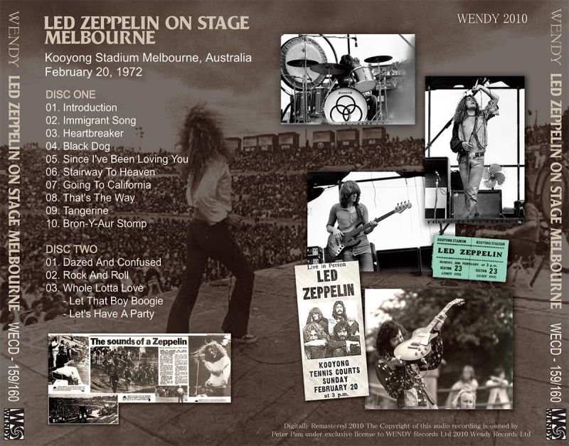LED ZEPPELIN / ON STAGE MELBOURNE 【2CD】