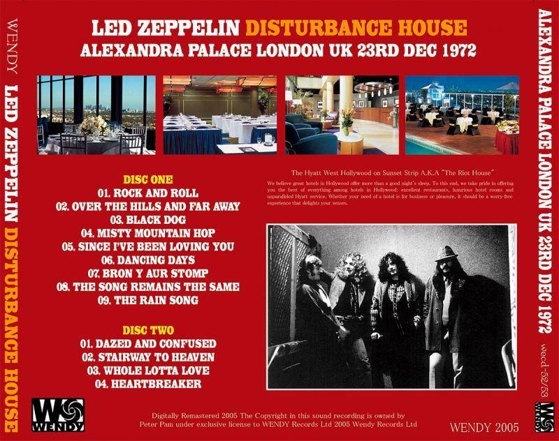 LED ZEPPELIN / DISTURBANCE HOUSE 【2CD】