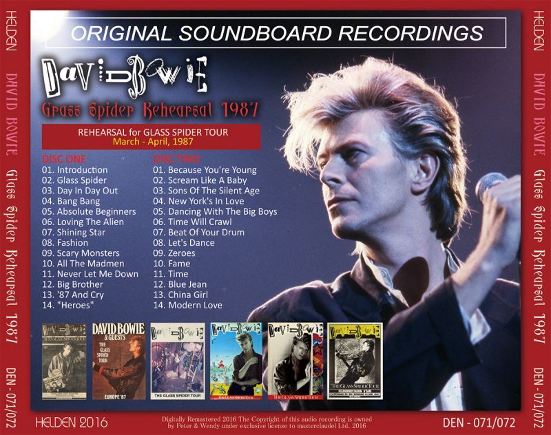 DAVID BOWIE / GLASS SPIDER REHEARSAL 1987 【2CD】