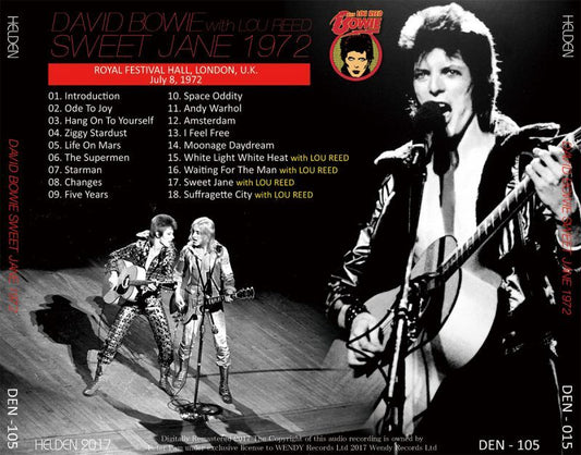 DAVID BOWIE / SWEET JANE 1972 【CD】