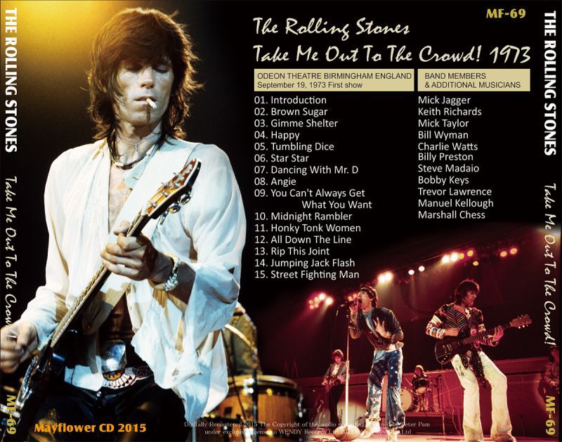 THE ROLLING STONES / TAKE ME OUT TO THE CROWD 【1CD】