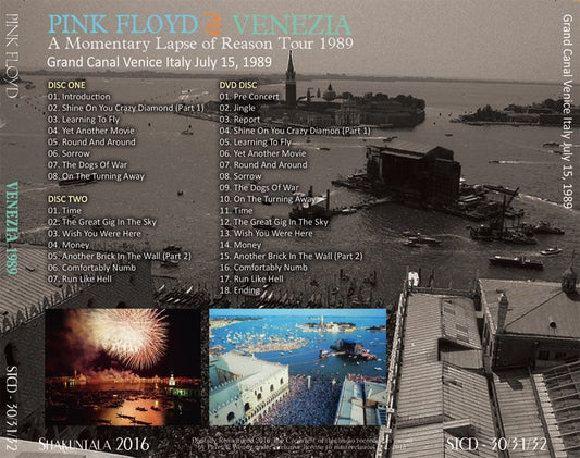 PINK FLOYD 1989 VENEZIA 【2CD+DVD】