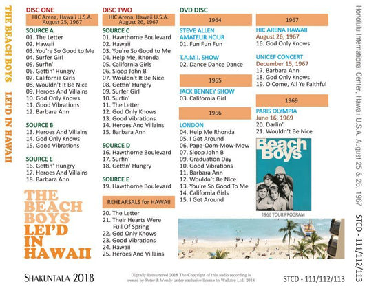 BEACH BOYS / LEI'D IN HAWAII 【2CD+DVD】
