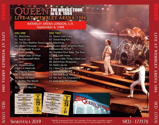 QUEEN / LIVE AT WEMBLEY ARENA 1984 【2CD】