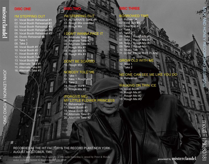 JOHN LENNON / MILK AND HONEY RECORDING SESSIONS 【3CD】