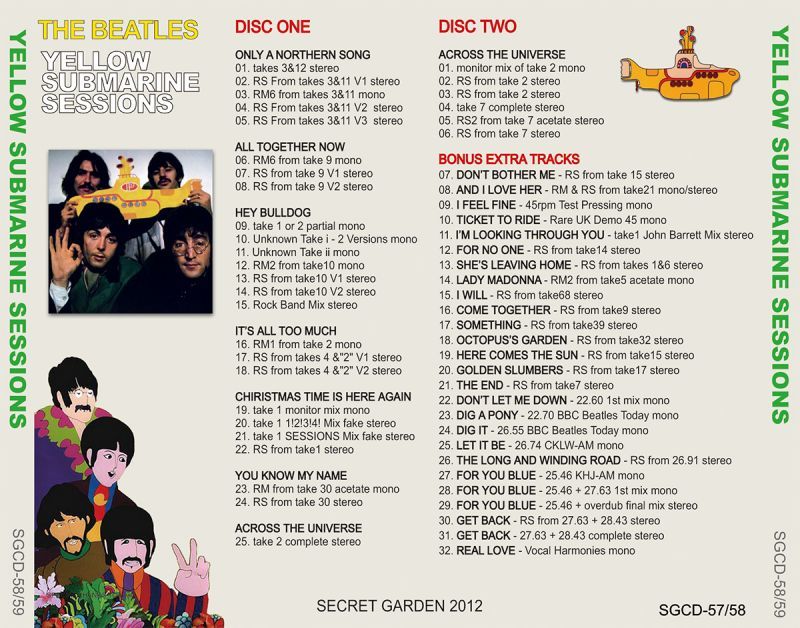 THE BEATLES / YELLOW SUBMARINE SESSIONS 【2CD】