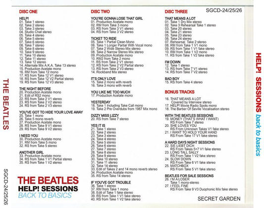 THE BEATLES / HELP! SESSIONS 【3CD】