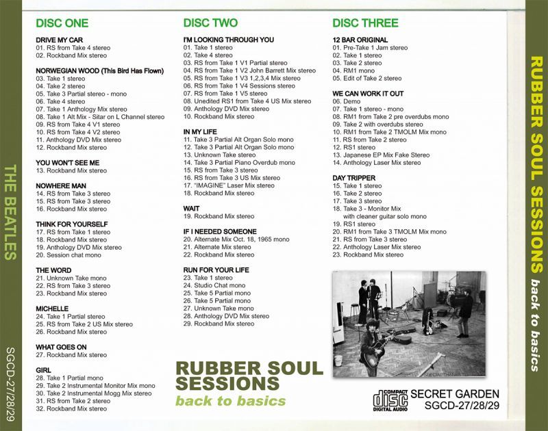 THE BEATLES / RUBBER SOUL SESSIONS 【3CD】