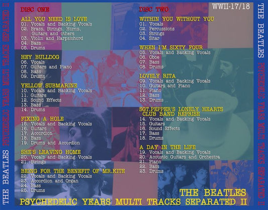 THE BEATLES / PSYCHEDELIC YEARS MULTI TRACKS SEPARATED II 【2CD】