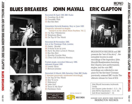 BLUES BREAKERS / BLUES BREAKING 【1CD】