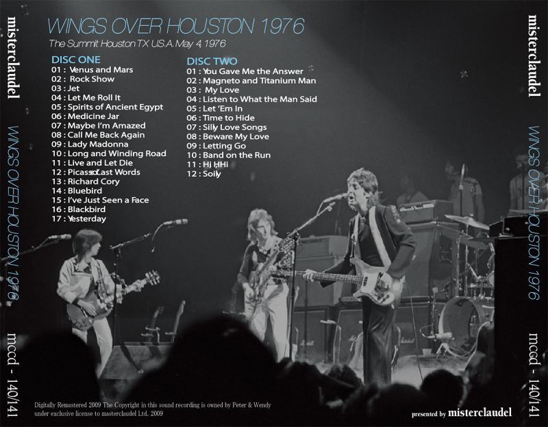PAUL McCARTNEY / WINGS OVER HOUSTON 【2CD】