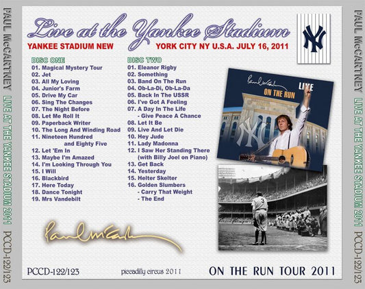PAUL McCARTNEY / LIVE AT THE YANKEE STADIUM 2011 【2CD】