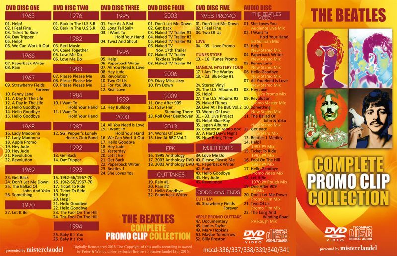 THE BEATLES / COMPLETE PROMO CLIP COLLECTION 【5DVD+CD】