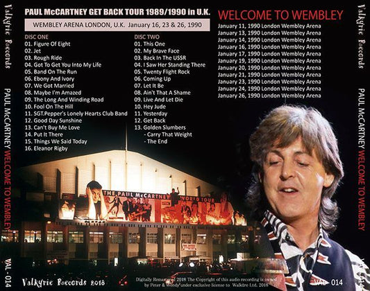 PAUL McCARTNEY / WELCOME TO WEMBLEY 1990 【2CD】
