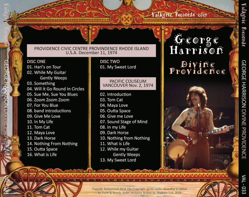 GEORGE HARRISON / DIVINE PROVIDENCE 1974 【2CD】