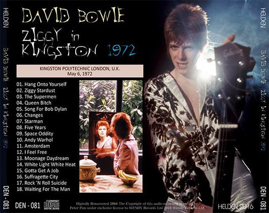 DAVID BOWIE / ZIGGY IN KINGSTON 1972 【1CD】