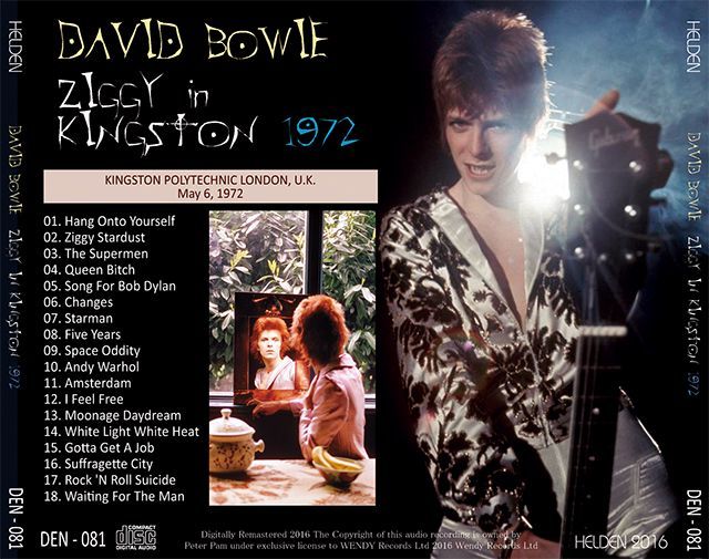 DAVID BOWIE / ZIGGY IN KINGSTON 1972 【1CD】